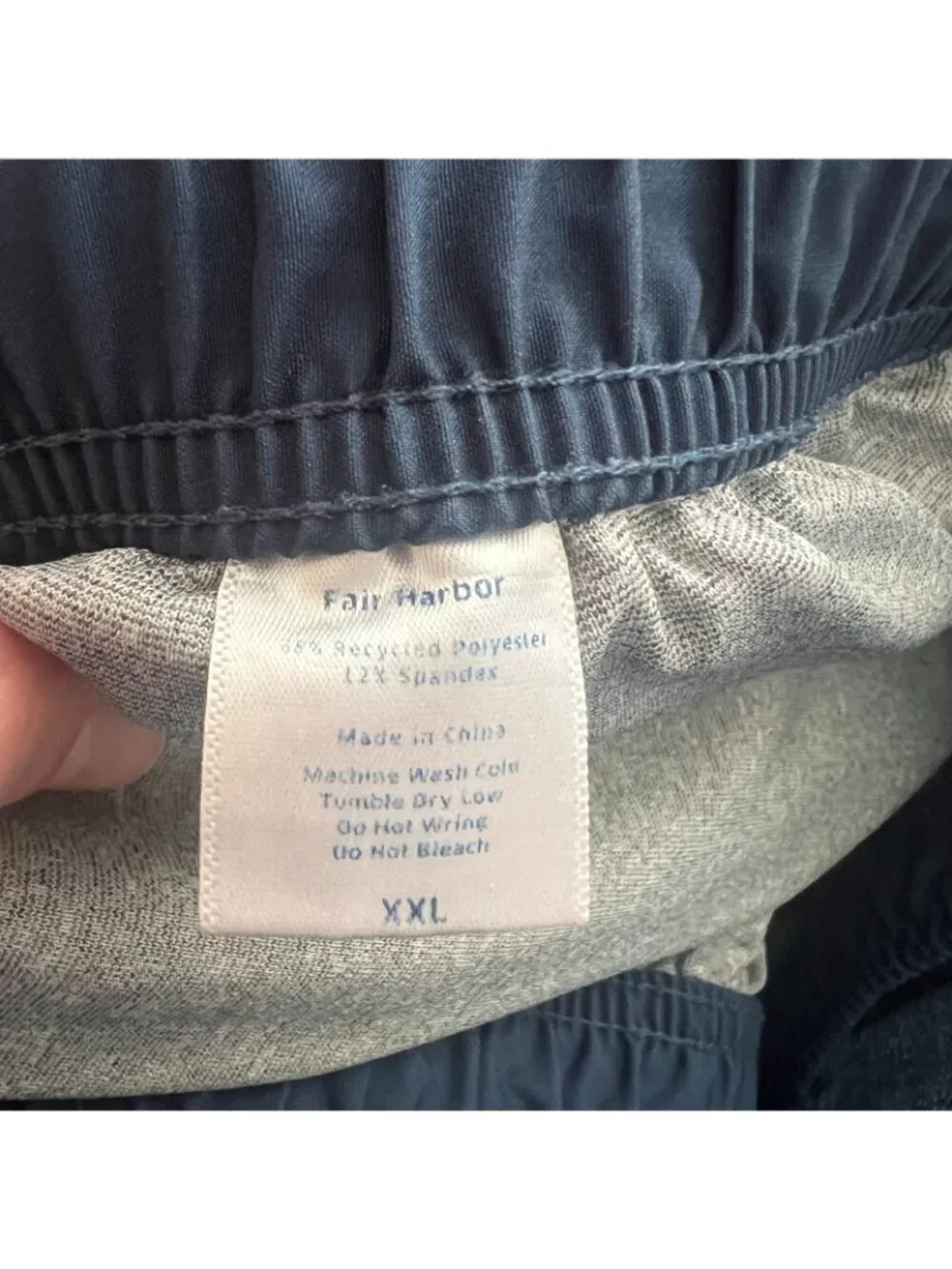 Fair Harbor Anchor Swim Trunk Blue Red Stripe Men's Size XXL